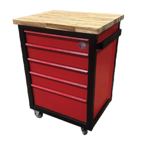Series DC28 - Mobile Tool Cabinet- Front- Closed- Red